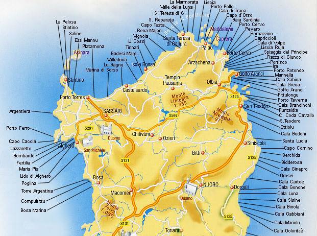 principali destinazioni in sardegna